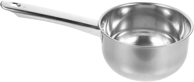 STOBAZA Stainless Steel Water Dipper Spoon 16cm Deep Scoop with Handle Multipurpose Kitchen Ladle for Household Cooking and Serving - Image 1