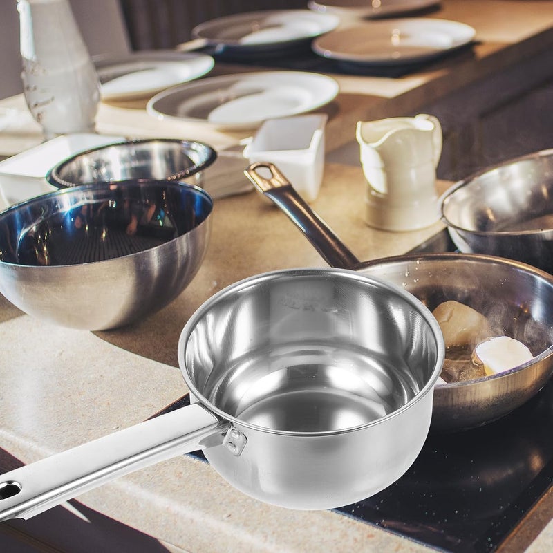 STOBAZA Stainless Steel Water Dipper Spoon 16cm Deep Scoop with Handle Multipurpose Kitchen Ladle for Household Cooking and Serving - Image 5