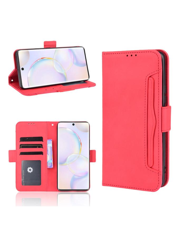 S-TOP Case For Honor 50 Skin Feel Calf Pattern Horizontal Flip Leather Case with Holder & Card Slots & Photo Frame - Image 1