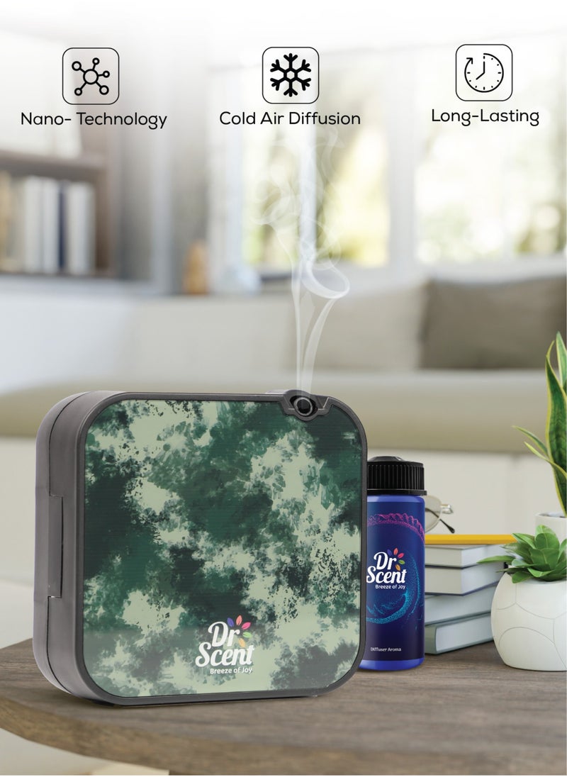 Dr Scent - Essential Oil Diffuser – Mini: Miniature Aromatherapy Wonder with 30-100 Sqm Coverage, Exquisite Design, and Mobile App Integration for Enhanced Fragrance Experience (ARMY) - Image 1