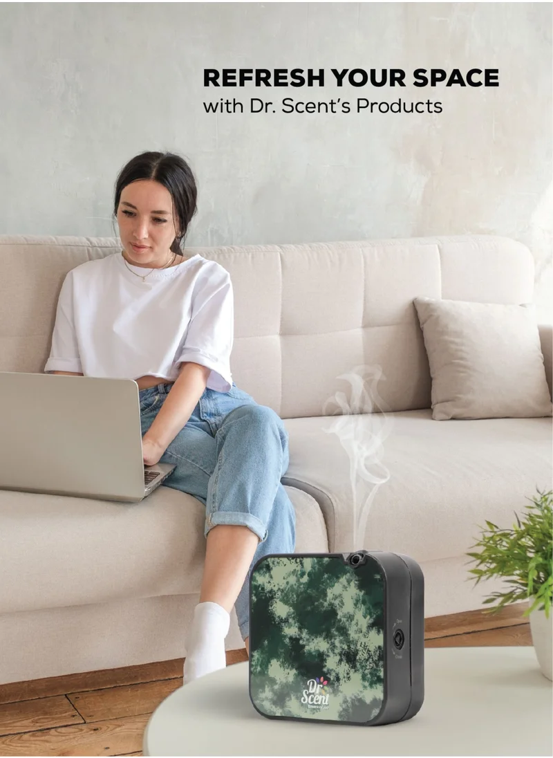 Dr Scent Essential Oil Diffuser – Mini: Miniature Aromatherapy Wonder with 30-100 Sqm Coverage, Exquisite Design, and Mobile App Integration for Enhanced Fragrance Experience (ARMY)