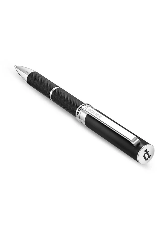 POLICE Segoe Pen Black Textured Body Contrasting Trims Signature