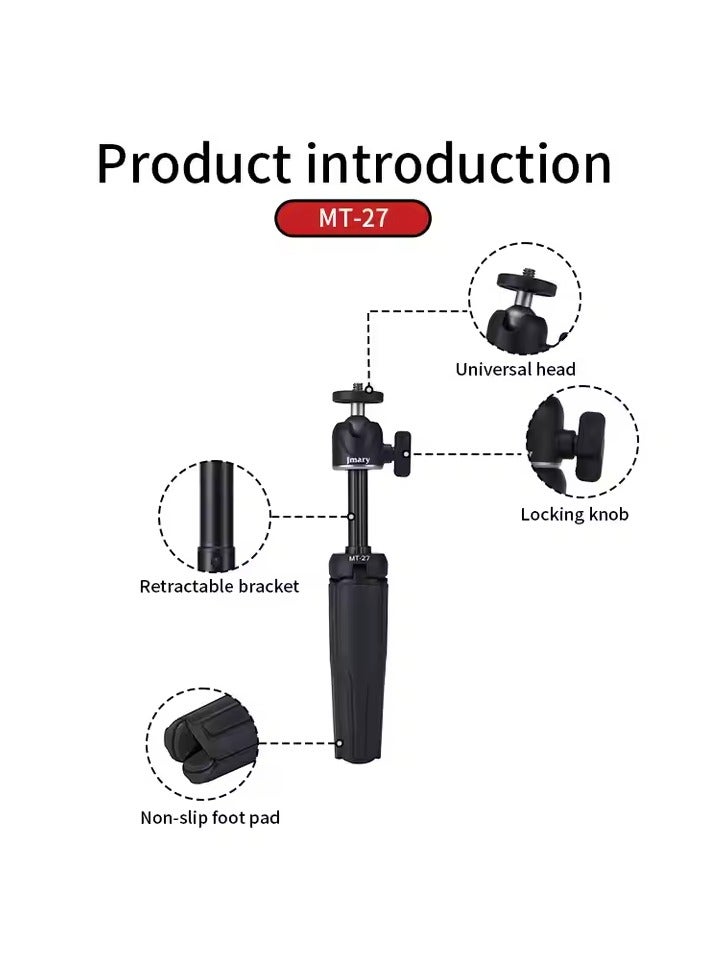 Jmary MT27 Mini Portable Lightweight Tripod Stand Smart Selfie Stick 360 Rotation for Phone and Camera - Image 3