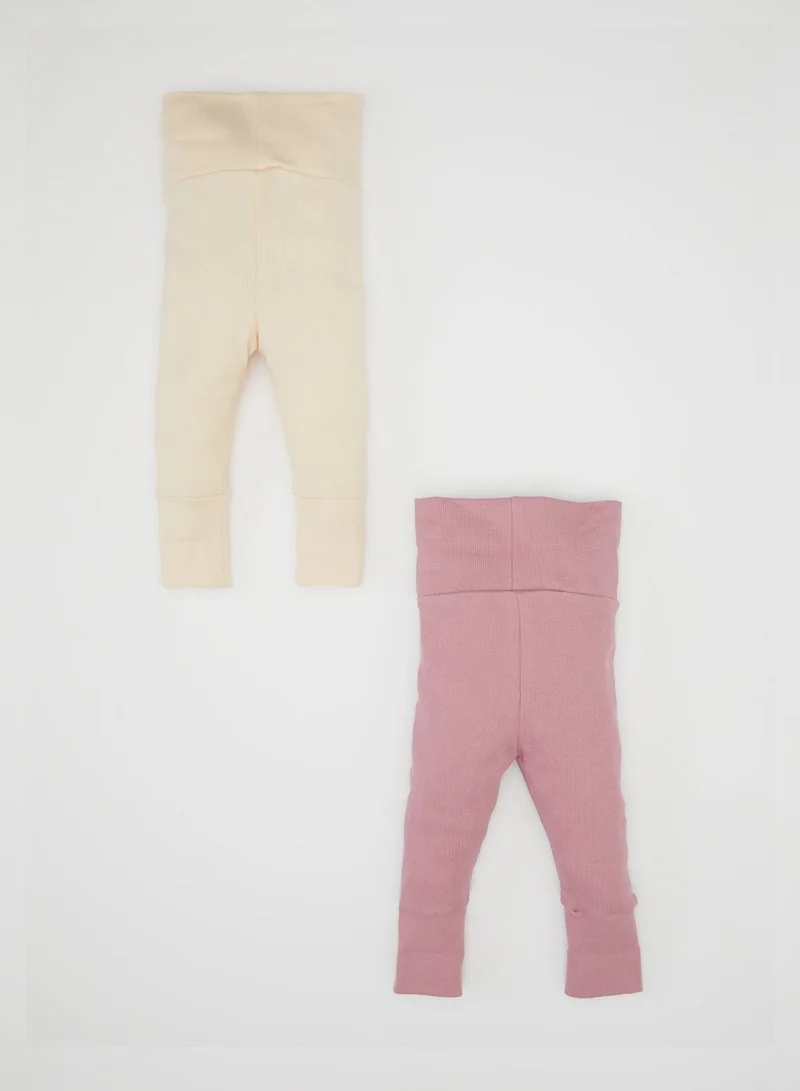 DeFacto Regular Fit Ribbed Basic 2-Piece Jogger Pants