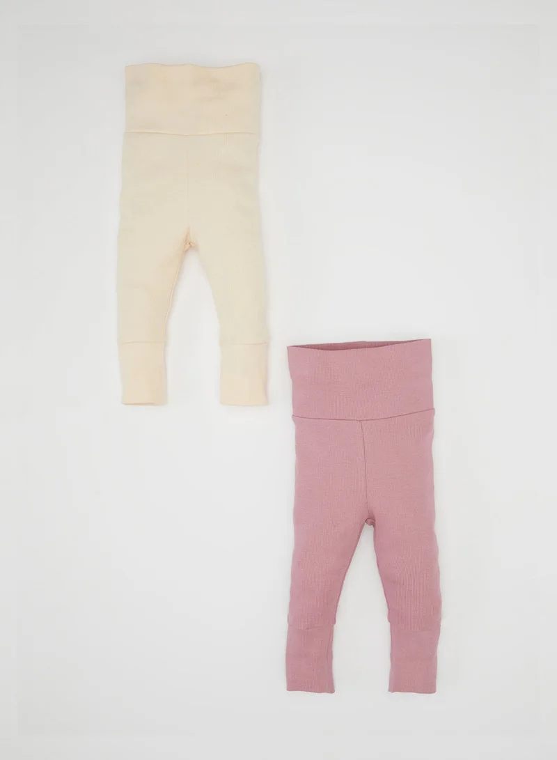 DeFacto Regular Fit Ribbed Basic 2-Piece Jogger Pants