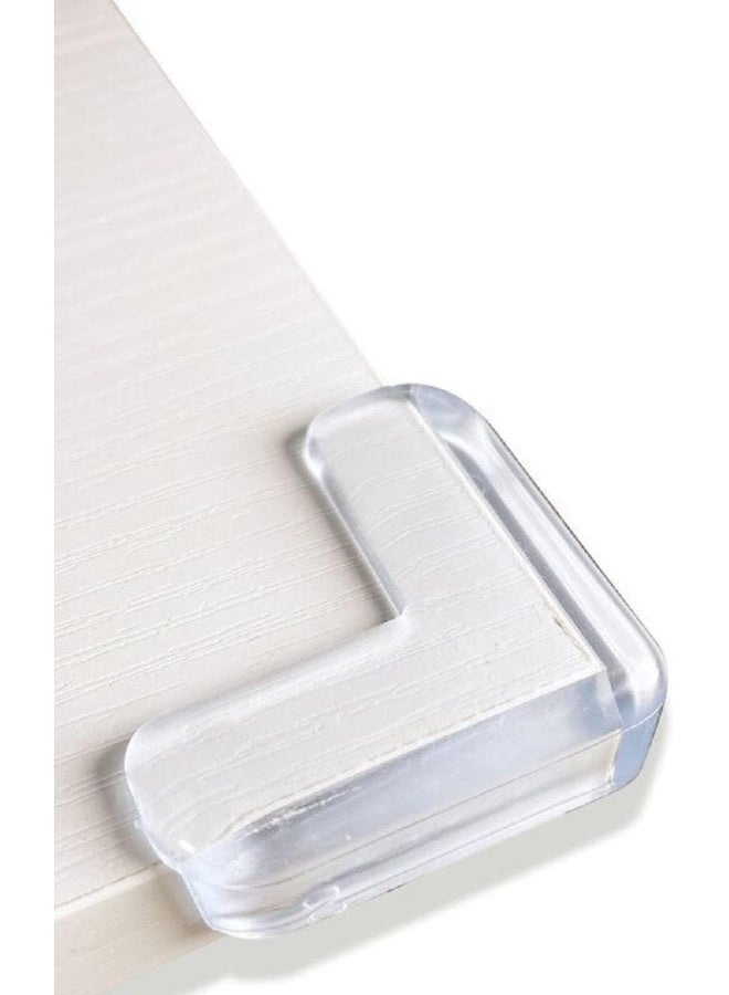 Shuiniba حماة زوايا ناعمة للأطفال، حماة أمان لحماية زوايا الأثاث، حواجز زوايا الطاولة الشفافة للأطفال ضد الزوايا الحادة - 10 عبوة - Image 1