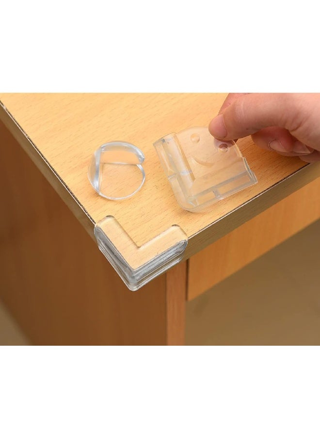 Shuiniba حماة زوايا ناعمة للأطفال، حماة أمان لحماية زوايا الأثاث، حواجز زوايا الطاولة الشفافة للأطفال ضد الزوايا الحادة - 10 عبوة - Image 3