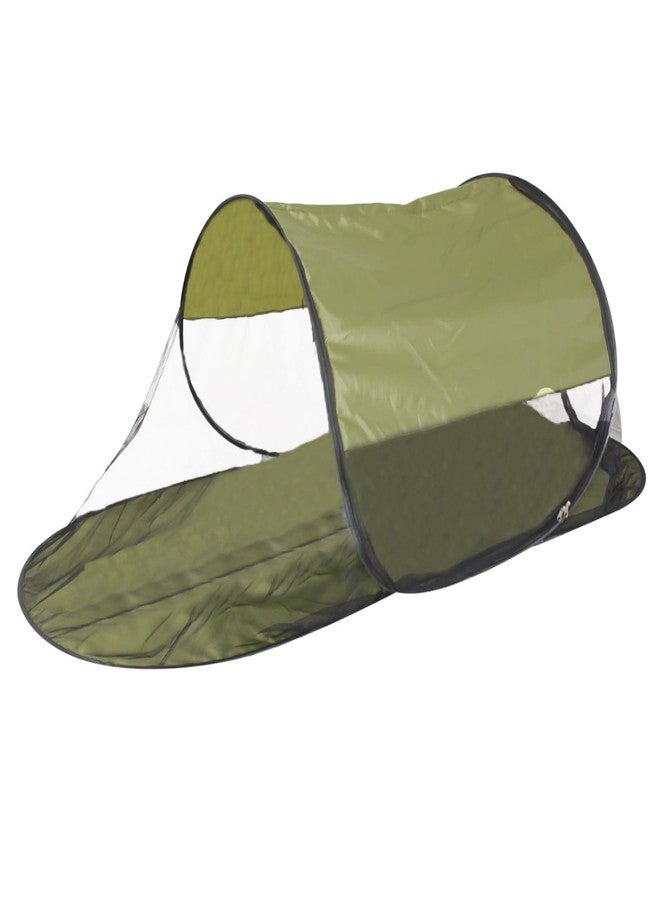 CMINGJ Large Pop Up Mosquito Tent, Portable Foldable Mosquito Net with Bottom for Bed, Camping, Travel, Patio, Suitable for Outdoor Indoor (78 * 28 * 27inch) (Green Bottom & Green Top) - Image 1