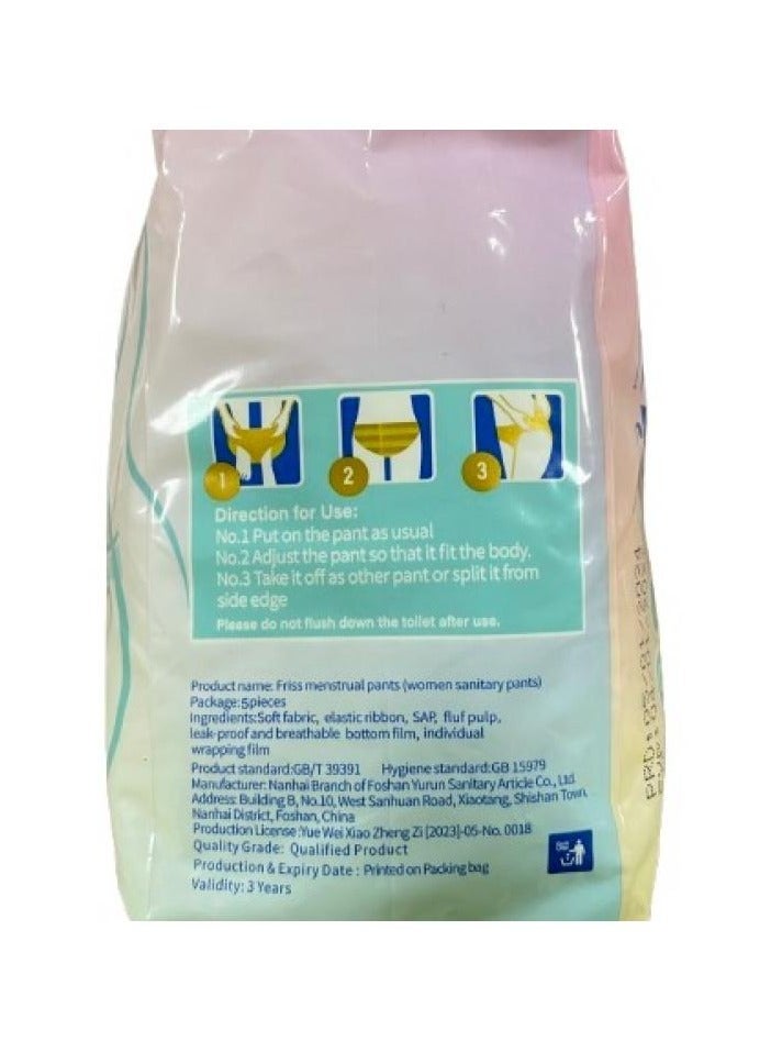 FRISS 10-Pack Overnight Period Panties XL – Total Leak Protection, All-Night Comfort, No Pads Needed - Image 5