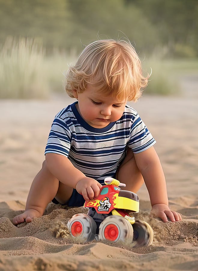 Hola Bull Monster Truck for Toddlers 12+ Months | Friction Powered Push & Go Toy Car | Durable Animal Vehicle for Kids | No Batteries Needed - Image 2