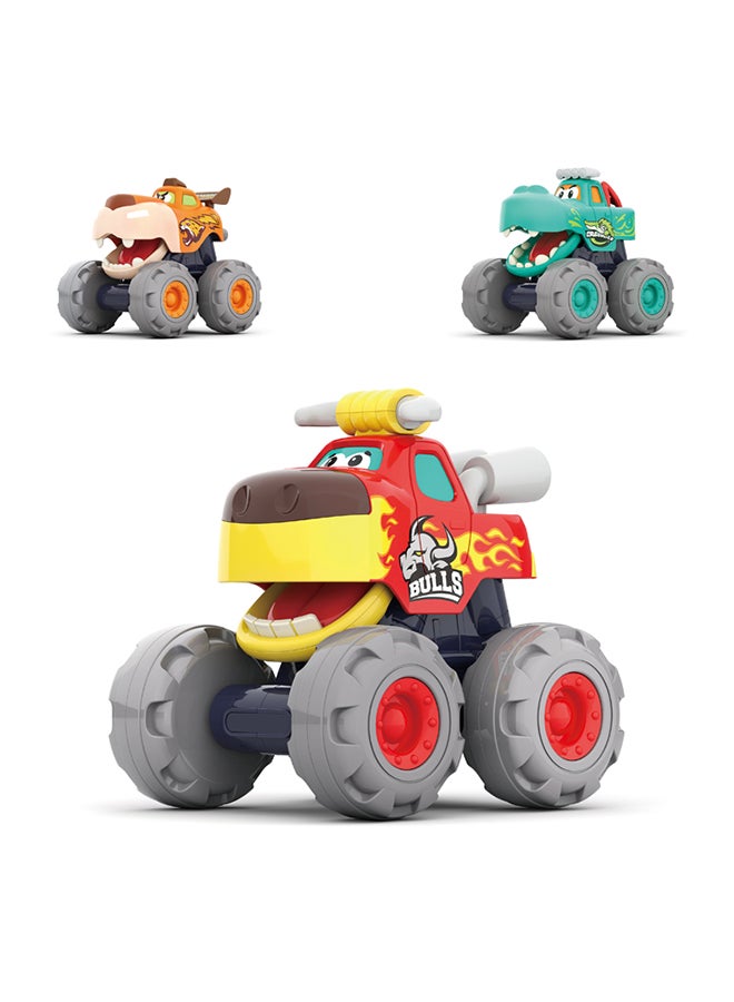 Hola Bull Monster Truck for Toddlers 12+ Months | Friction Powered Push & Go Toy Car | Durable Animal Vehicle for Kids | No Batteries Needed - Image 3