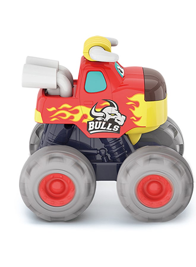 Hola Bull Monster Truck for Toddlers 12+ Months | Friction Powered Push & Go Toy Car | Durable Animal Vehicle for Kids | No Batteries Needed - Image 4