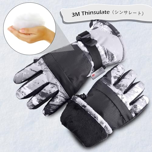 TRIWONDER Kids Winter Snow Ski Gloves Waterproof Touch Screen Cold Weather Gloves Boys Girls Snowboarding Skiing Sport Mittens (Blue, XS (7-9 Years Old)) - Image 5