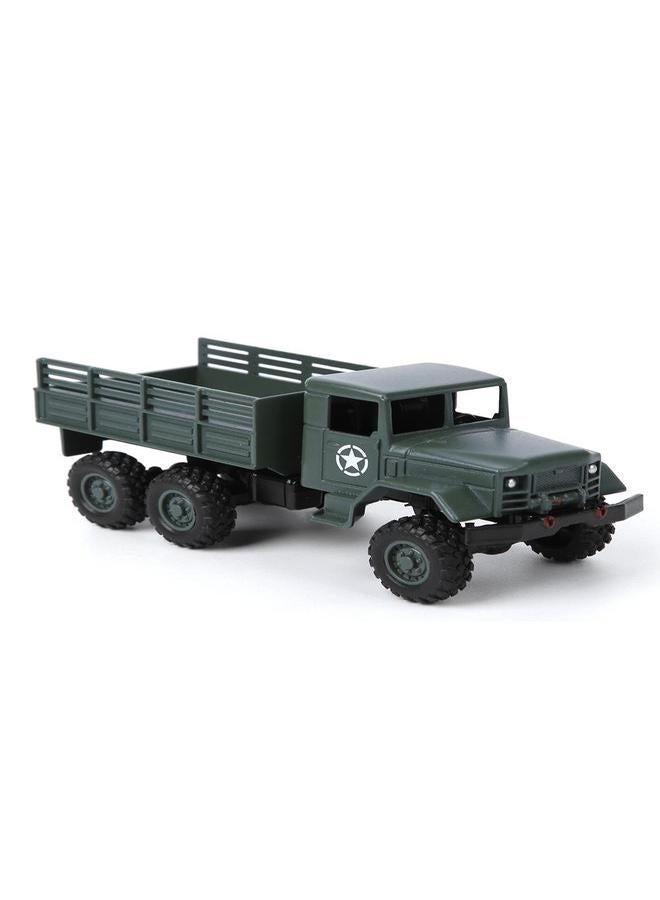 NIBEMINENT Alloy 1/64 Children Six Wheel/Four Wheel Inertia Model Remote Control Military Car RC Vehicle Toy for WPLGreen MB16  - Image 3