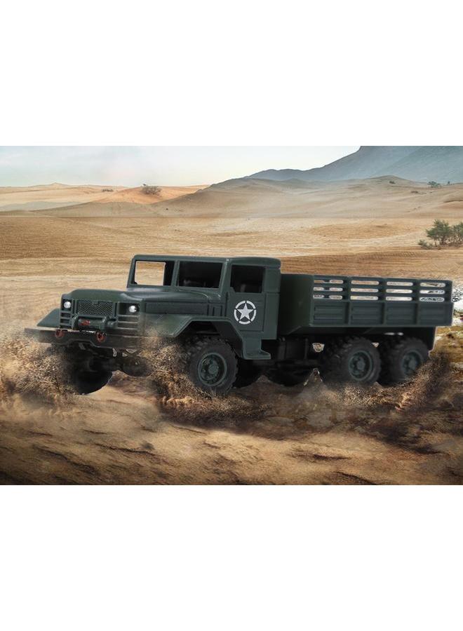 NIBEMINENT Alloy 1/64 Children Six Wheel/Four Wheel Inertia Model Remote Control Military Car RC Vehicle Toy for WPLGreen MB16  - Image 5
