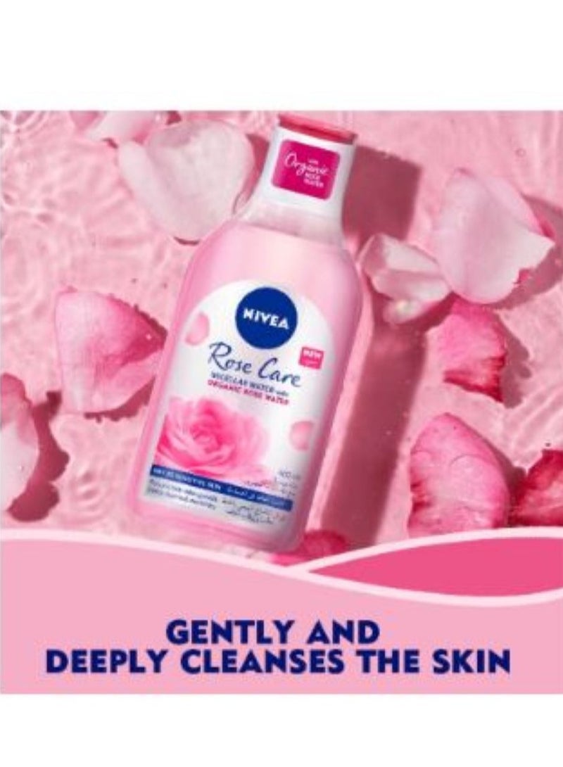 نيفيا ميسلار مزيل مكياج بماء الورد العضوي400 مل - Image 4