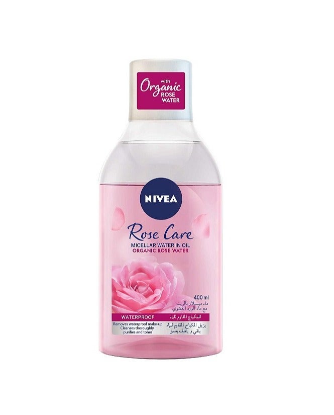 Nivea Micellar Makeup Remover with Organic Rose Water 400 ml - Image 1