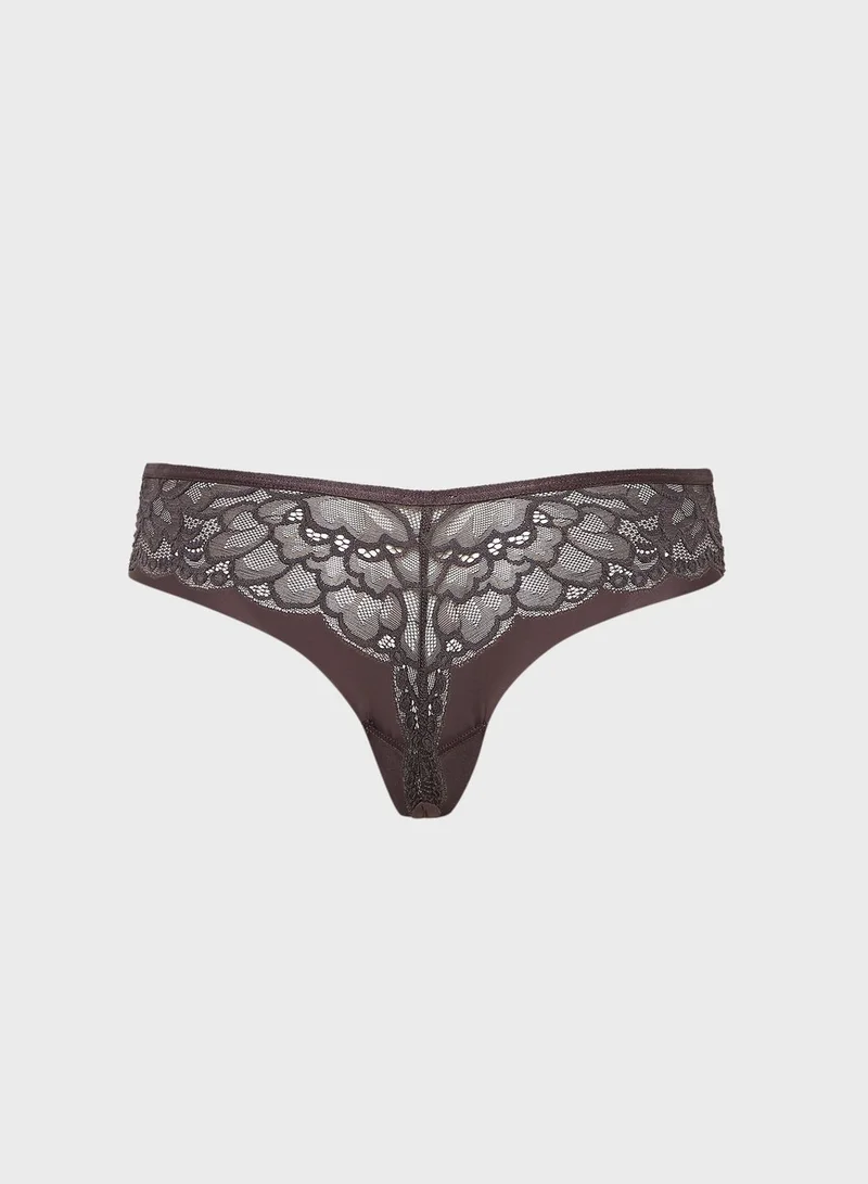 Aerie Lace Detail Thong