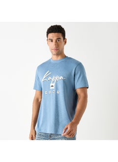 Kappa Kappa Logo Print Crew Neck T-shirt with Short Sleeves  - Image 4