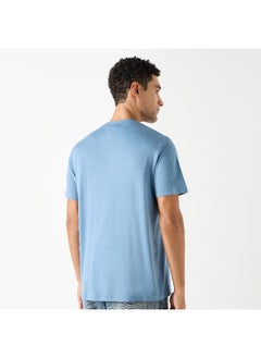 Kappa Kappa Logo Print Crew Neck T-shirt with Short Sleeves  - Image 3