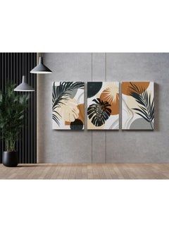 Home Gallery Set of Set of 3 Watercolor Botanical Printed Canvas wall art  - Image 1