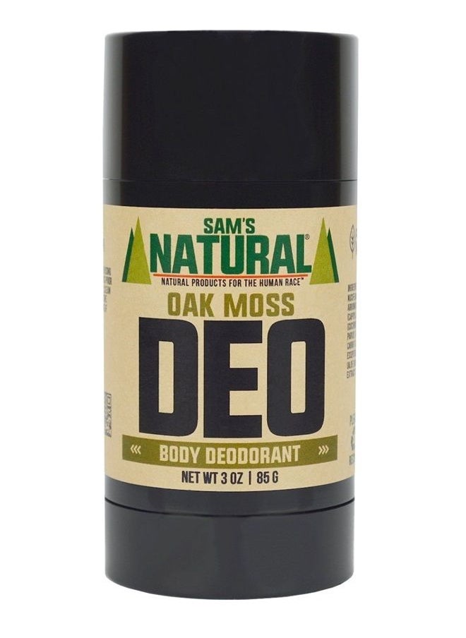 SAM'S NATURAL - Deodorant - Oak Moss - Aluminum Free DEO - No phthalates, parabens, sulfates, or dyes - Made in New Hampshire - For Men, Women, Unisex - Vegan, Cruelty Free - 3 oz - Image 1