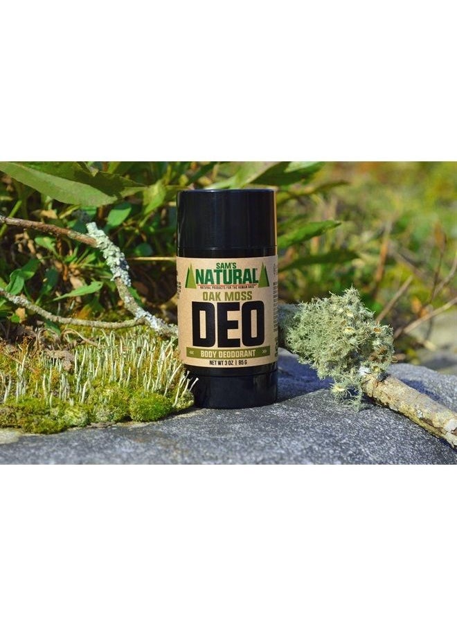 SAM'S NATURAL - Deodorant - Oak Moss - Aluminum Free DEO - No phthalates, parabens, sulfates, or dyes - Made in New Hampshire - For Men, Women, Unisex - Vegan, Cruelty Free - 3 oz - Image 1