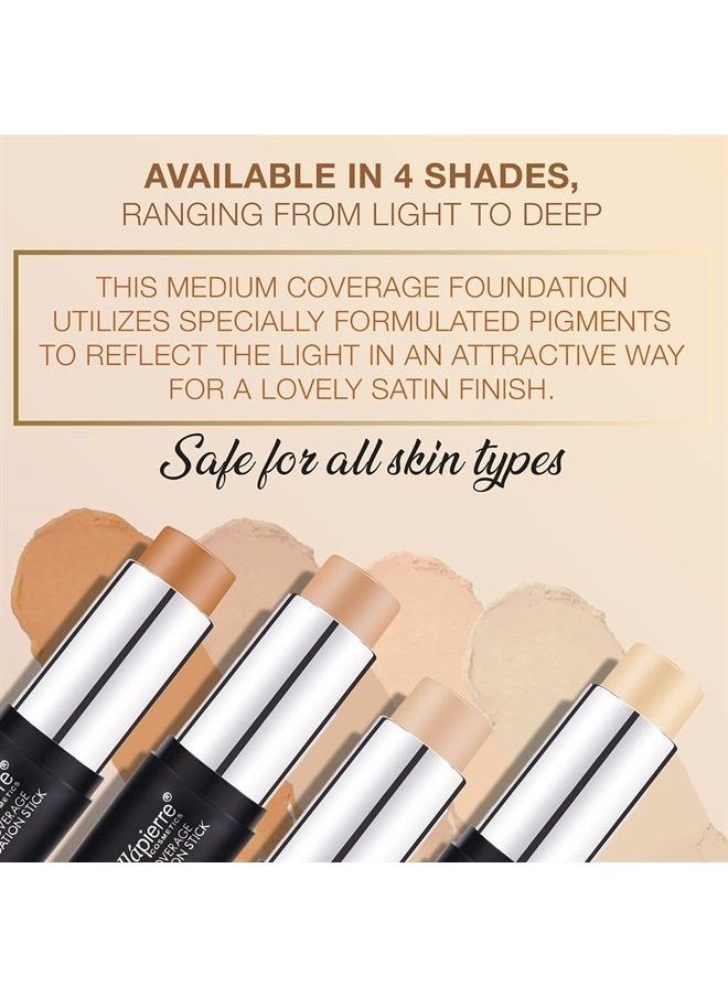 BellaPierre Mineral Foundation Stick | Full Coverage Matte Finish | Cruelty Free | Non-Toxic and Paraben Free | Compact Tube - 0.35 Oz - Deep  - Image 3