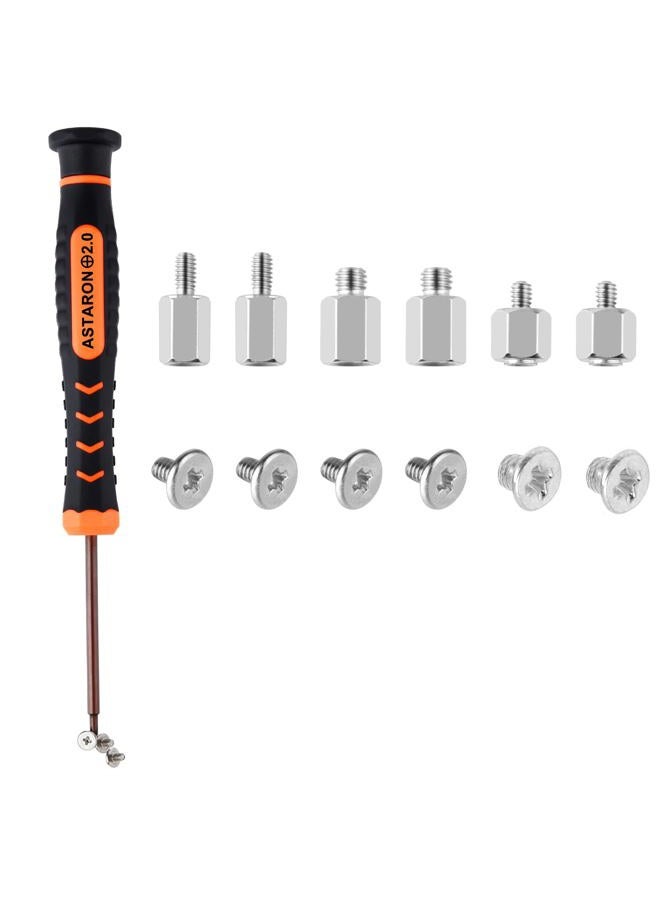 ASTARON M.2 SSD Screws Kit, Nvme M2 Screws Suitable for ASUS MSI Gigabyte NGFF Motherboard - Image 1