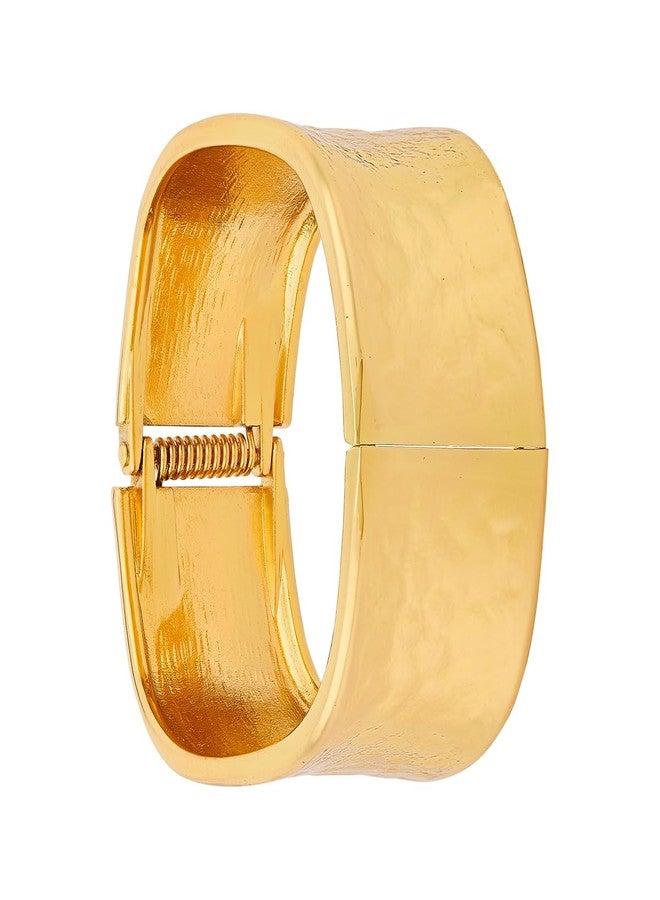 KUSHAL'S Fashion Jewellery Gold Polished Copper Trendy Locking System Kada, Best for Casual Wear & Special Occasion - 455483 - Image 3