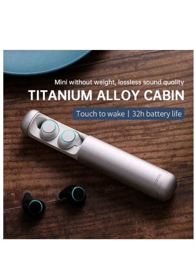 sanag Sanag Gray J2 Bluetooth V5.0 Headset With Battery Charging case Mini Capsule active Noise Reduction Earphone True Wireless Earbuds  - Image 2
