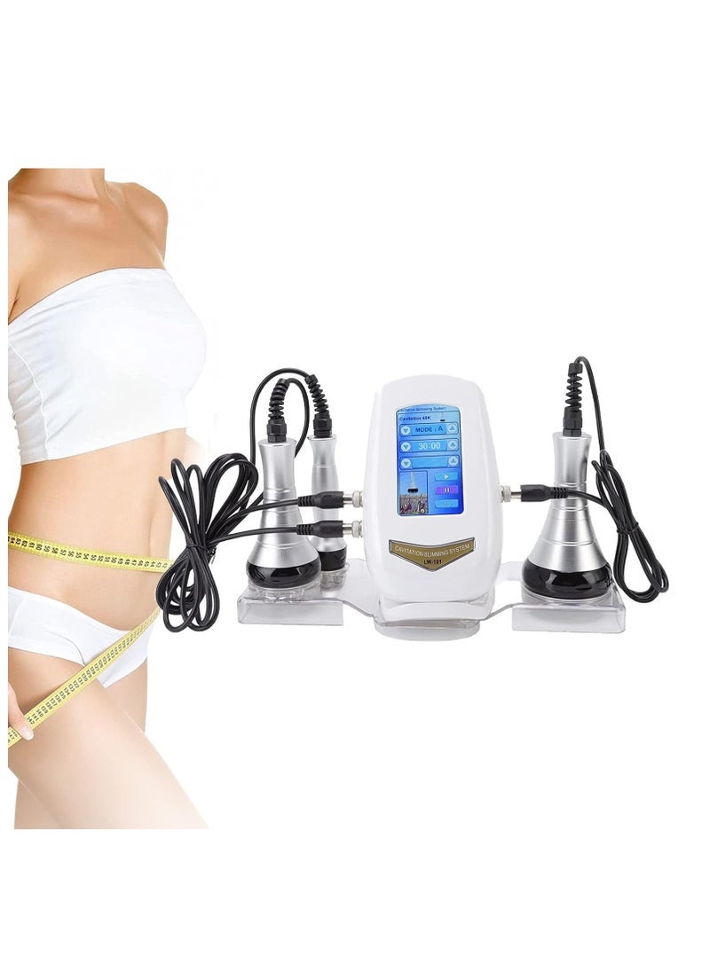 Generic - 3 In 1 Ultrasonic Cavitation Machine, 40K RF Body Sculpting Machine Skin Rejuvenation Home Use Care Tool for Face Neck Arm Waist Thigh and Buttock - Image 1