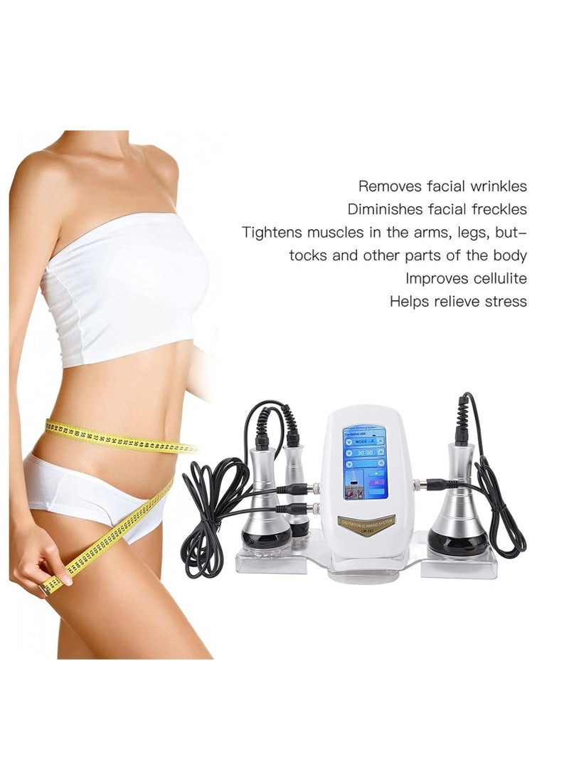 Generic - 3 In 1 Ultrasonic Cavitation Machine, 40K RF Body Sculpting Machine Skin Rejuvenation Home Use Care Tool for Face Neck Arm Waist Thigh and Buttock - Image 1