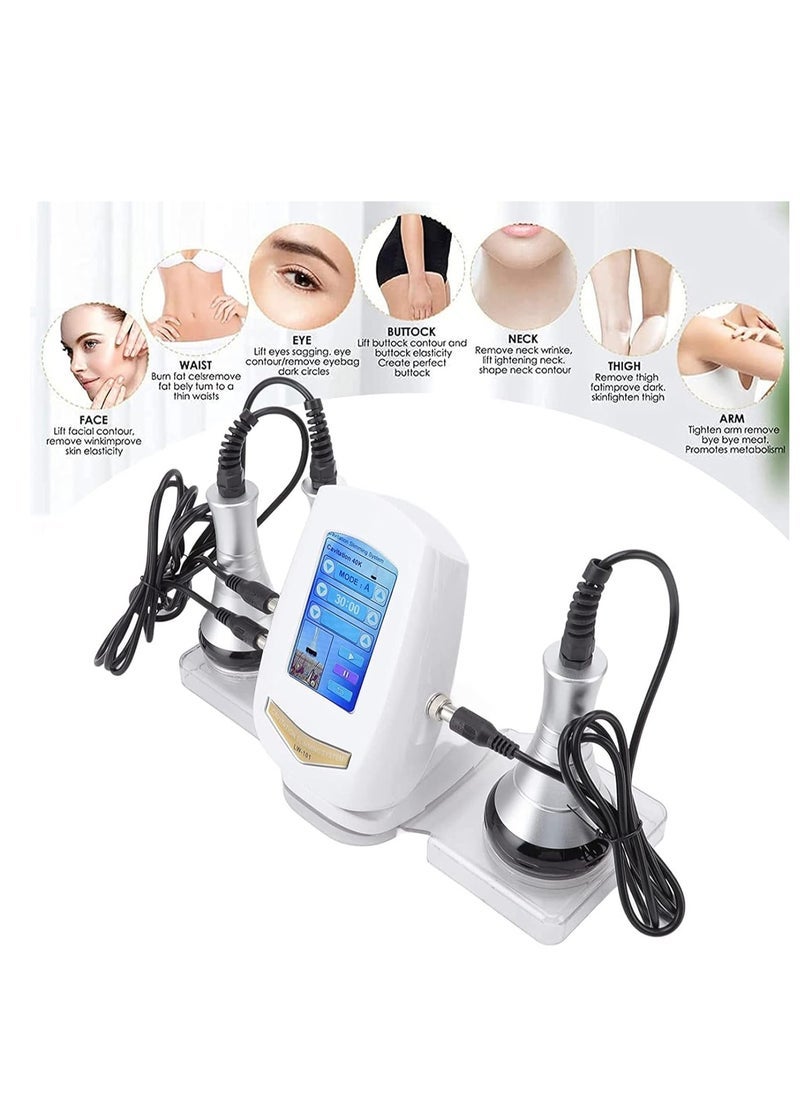Generic - 3 In 1 Ultrasonic Cavitation Machine, 40K RF Body Sculpting Machine Skin Rejuvenation Home Use Care Tool for Face Neck Arm Waist Thigh and Buttock - Image 1