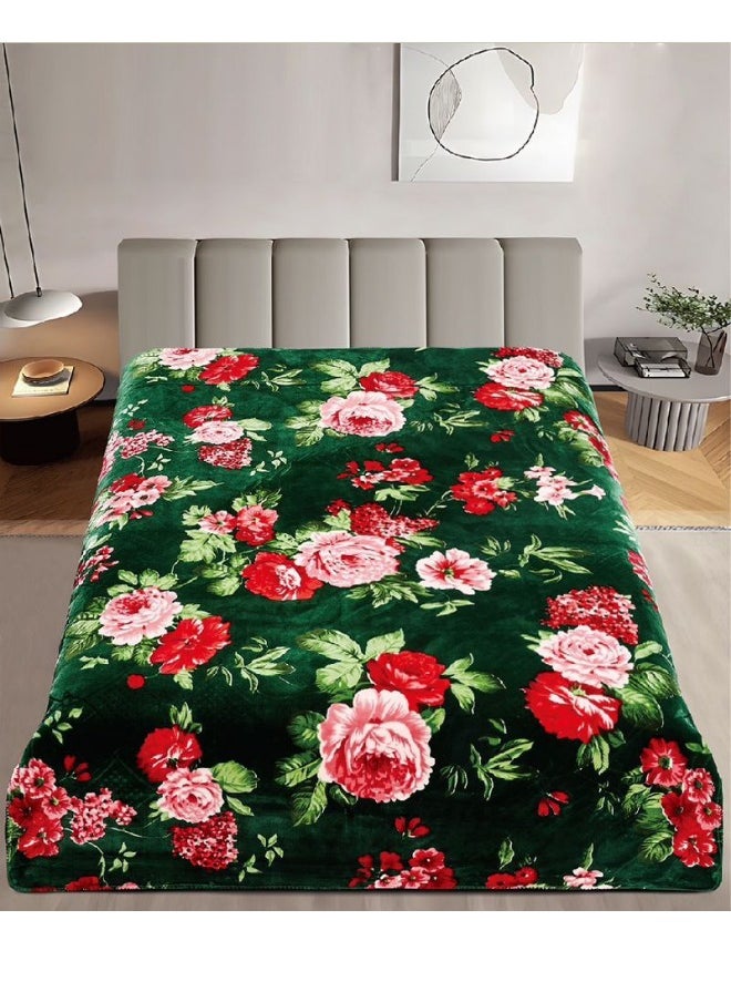 SMART HOME Luxury Double-Sided Winter Blanket - Soft, Silky, and Luxuriously Textured Double-Layer Bed Blanket - 4 kg - 200x230 cm - Heavy Blanket, Textured Blanket, Thick Double-Layer Winter Blanket - Ideal for Sleeping and Winter Furnishings  - Image 2