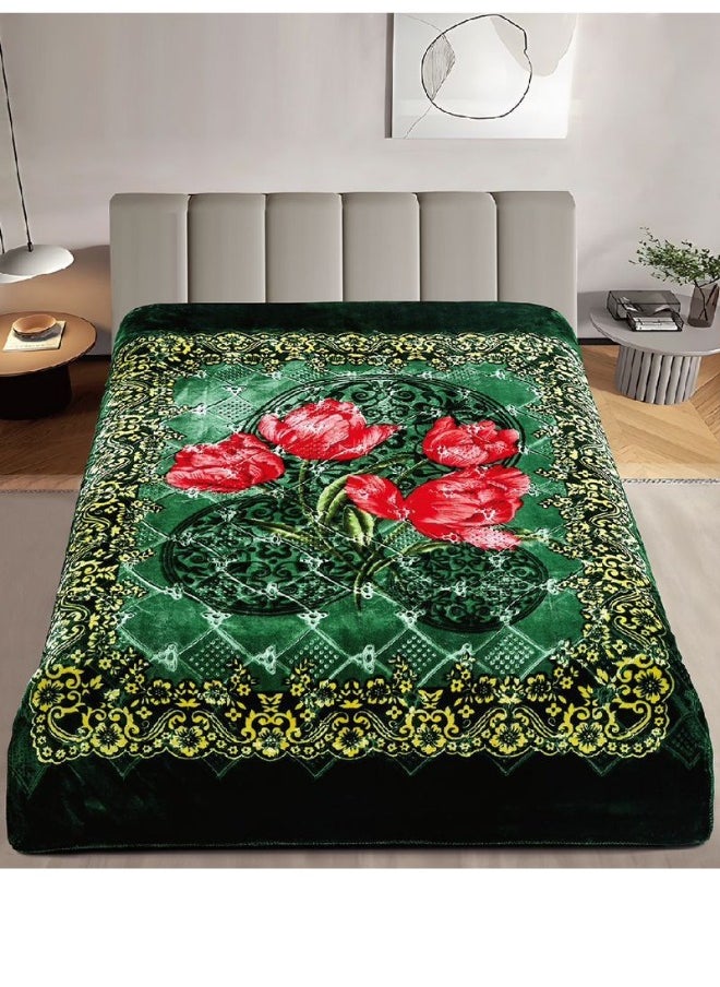 SMART HOME Luxury Double-Sided Winter Blanket - Soft, Silky, and Luxuriously Textured Double-Layer Bed Blanket - 4 kg - 200x230 cm - Heavy Blanket, Textured Blanket, Thick Double-Layer Winter Blanket - Ideal for Sleeping and Winter Furnishings  - Image 3