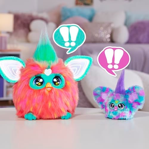 Furby Furblets Mer-May Mini Friend, 45+ Sounds, Ocean Music, Speaks Only Furbish, Electronic Plush Toys for Girls & Boys, Interactive Pets, Multicolor, 6+ - Image 5
