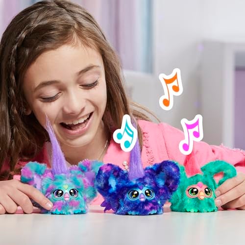 Furby Furblets Mer-May Mini Friend, 45+ Sounds, Ocean Music, Speaks Only Furbish, Electronic Plush Toys for Girls & Boys, Interactive Pets, Multicolor, 6+ - Image 2