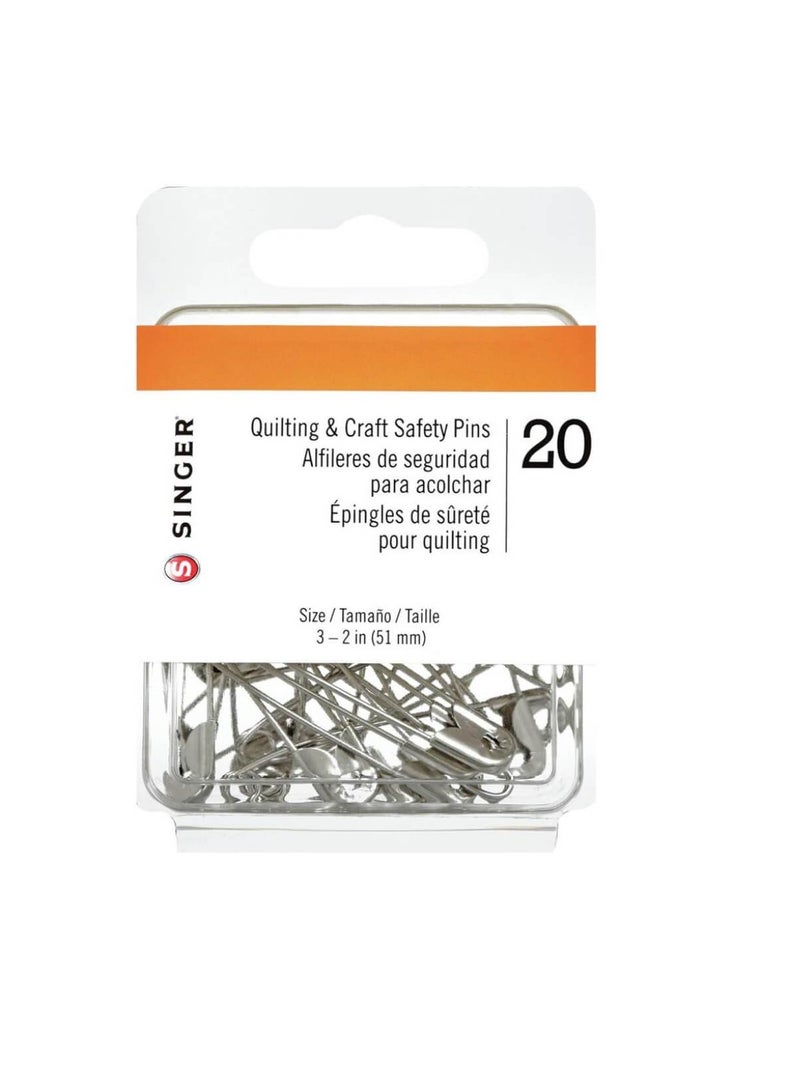 Singer Quilting & Craft Safety Pins Size 3 20pc - Image 3