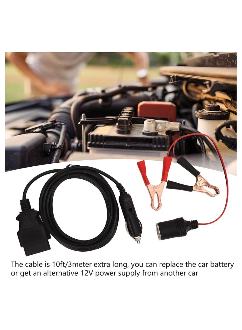 Generic Car OBD2 Memory Saver Universal Vehicles ECU Backup Power Cable  - Image 2