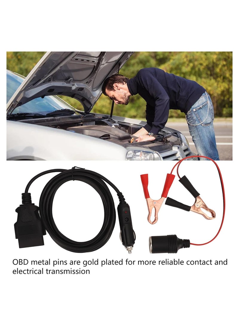 Generic Car OBD2 Memory Saver Universal Vehicles ECU Backup Power Cable  - Image 4