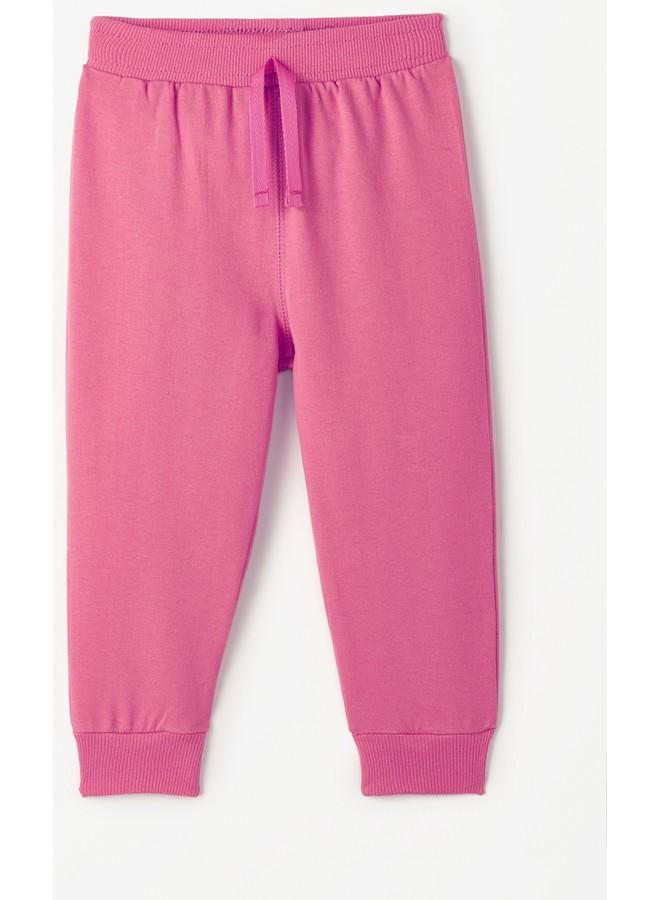 JUNE June Baby Basic Cotton Sweatpant Dark Pink - Image 1