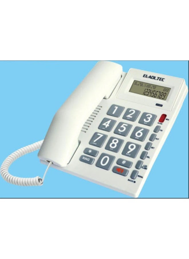 EL-Adl.Tec El.ADL.TEC 300BE Corded Telephone with LCD Screen, Caller ID, and Speakerphone