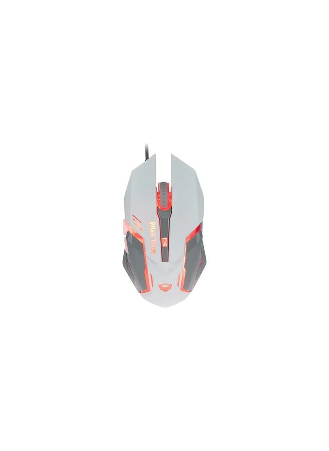 Generic Meetion MT-M915 Backlight White Wired Gaming Mouse - White 