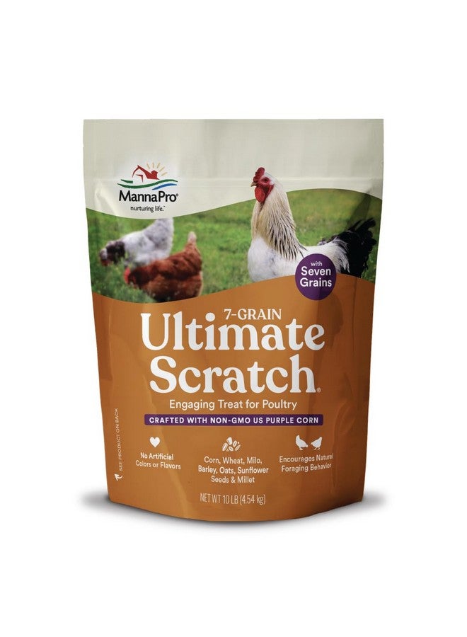 Manna Pro 7Grain Ultimate Chicken Scratch  Scratch Grain Treat For Chickens And Other Birds  NonGmo Natural Ingredients  10 Lbs - Image 1