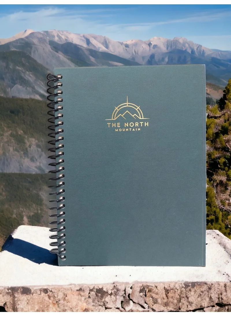 Genc Dijital Baski The North Mountan Lined-Plain 16X22 Notebook 120 Sheets
