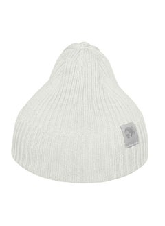 Generic Knitted Baby Hat Simple White– Soft Ribbed Cotton Blend Beanie for Newborns and Toddlers, Breathable Year-Round Cap, Unisex, Sizes 38–42 cm, 50% Cotton  - Image 2