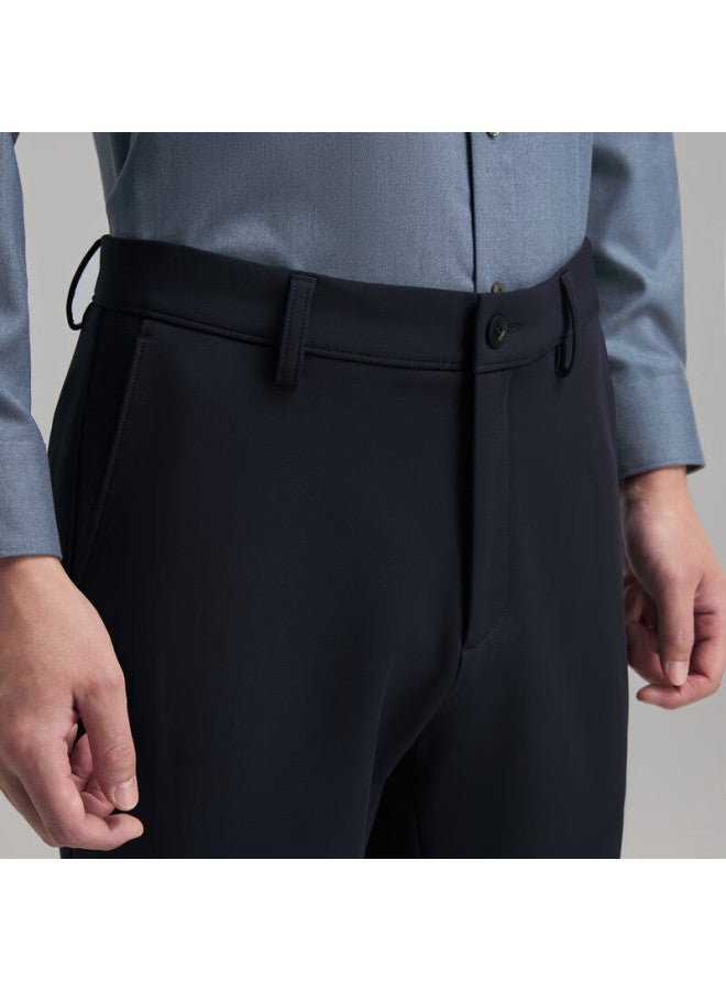 Youngor Men's Pants, Autumn And Winter Business Casual Warm Trousers For Young Men, Navy Blue, Size 185/100a - Image 2