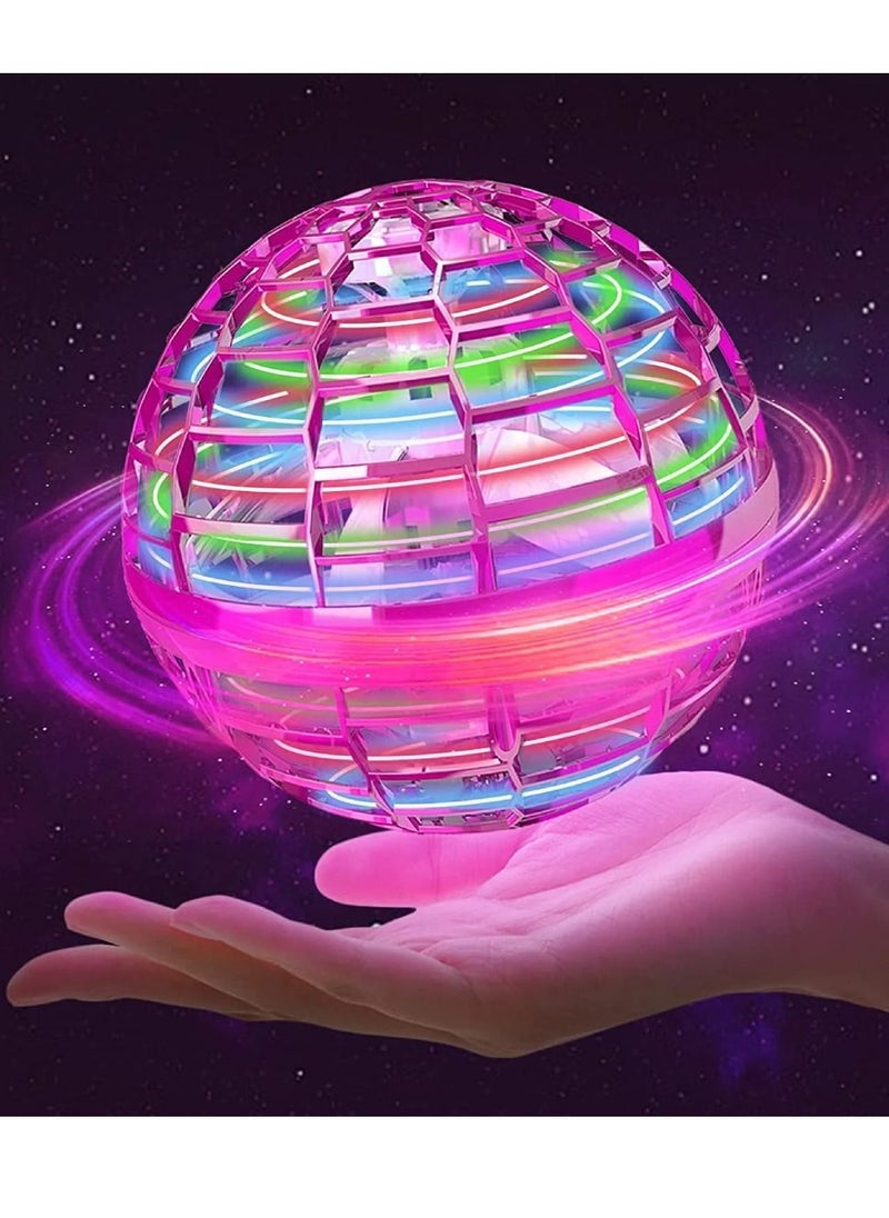 DIGI CORE Flexible Anti-Collision Flying Ball Spinner Programmable RGB Led Lights Ball Toy Upgraded Rechargeable Magic Flying Toys Mini Drone 