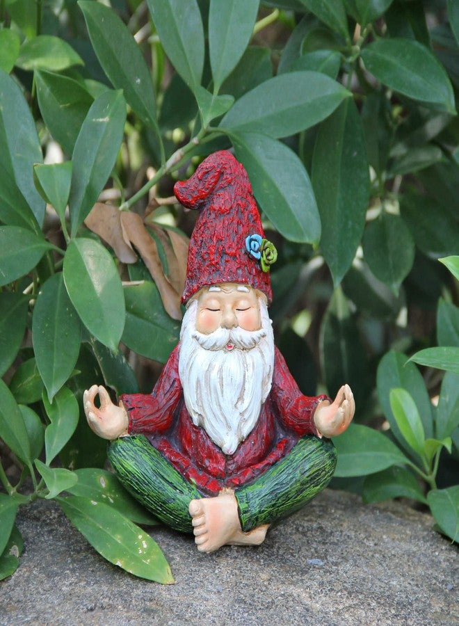 Smadeer Outdoor Garden Gnomes Statue Yoga - Gnomes Statue in Yoga Pose for Garden Decor,Yoga Gnomes Garden Statues with Solar Lights for Outdoor Decoration,Garden Sculptures and Statues for Patio Lawn Yard - Image 4